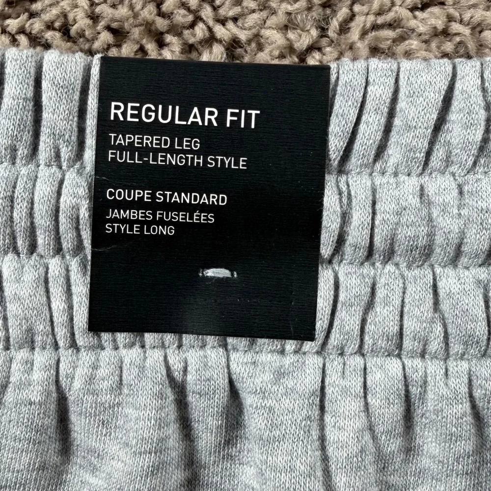 Adidas Fleece Tapered Joggers Grey NEW mens XL/S athletic sweatpants cozy casual